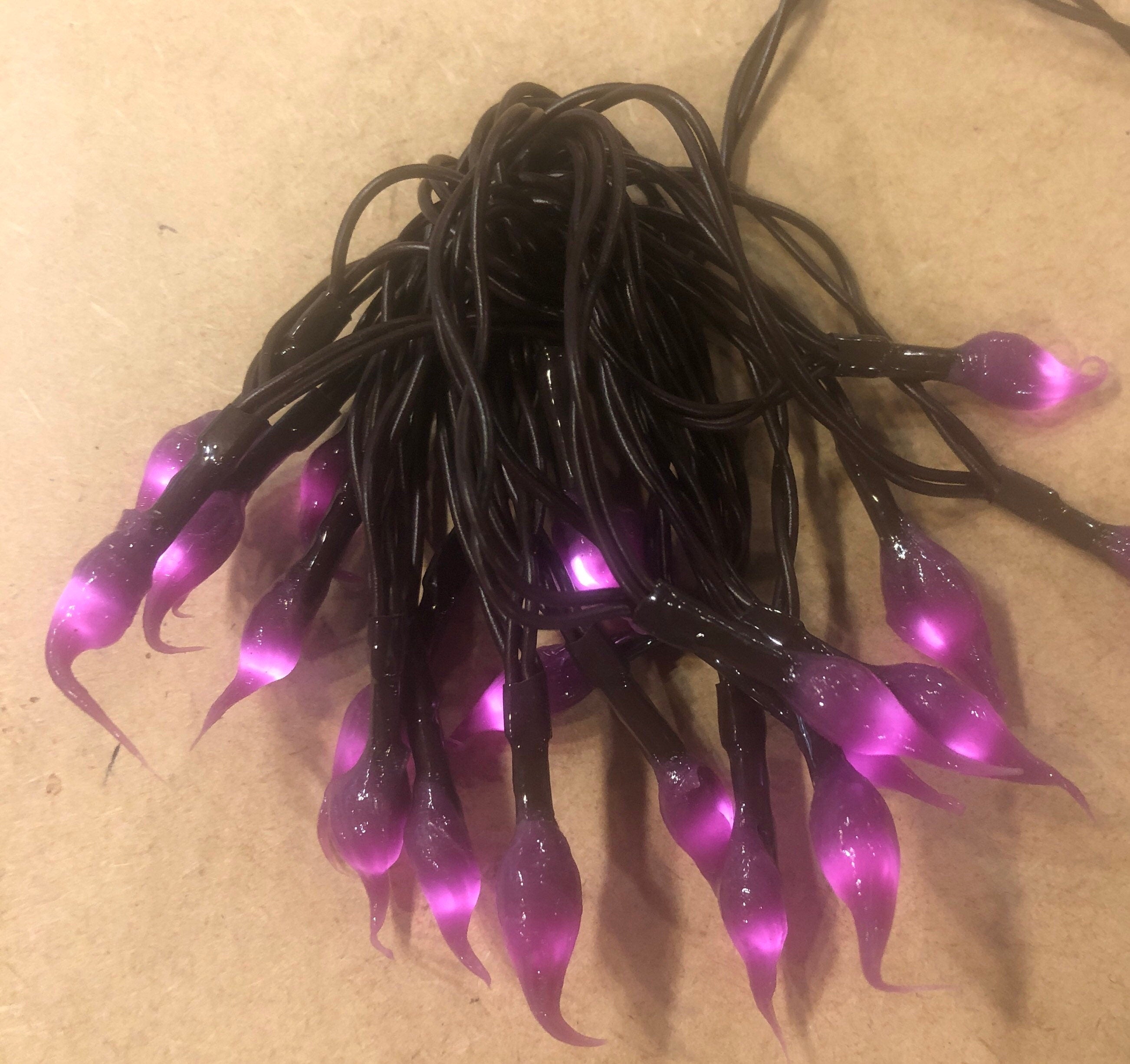 Battery operated timer hand dipped rice light “rose”