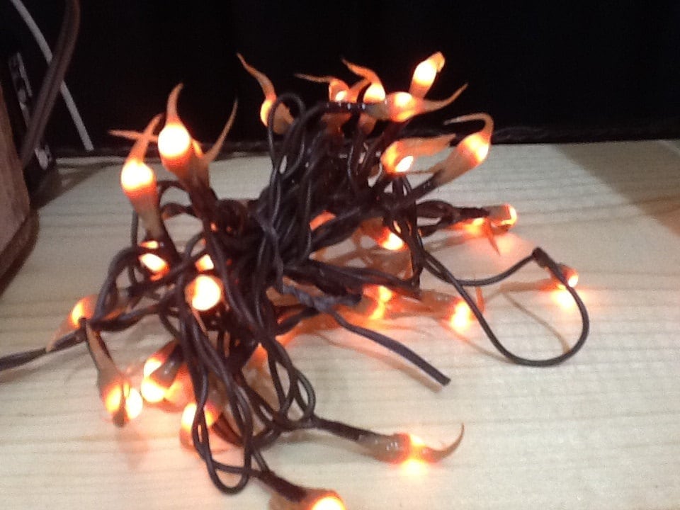 Electric hand dipped rice light “sand”