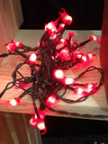 Electric hand dipped rice light “fire red”