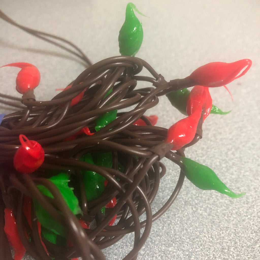 Electric hand dipped rice lights “red & green”