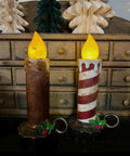 10” Chamber stick battery operated timer candle
