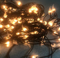 Battery operated timer hand dipped rice lights "clear"