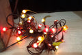 Battery operated timer hand dipped rice lights “fall mix”