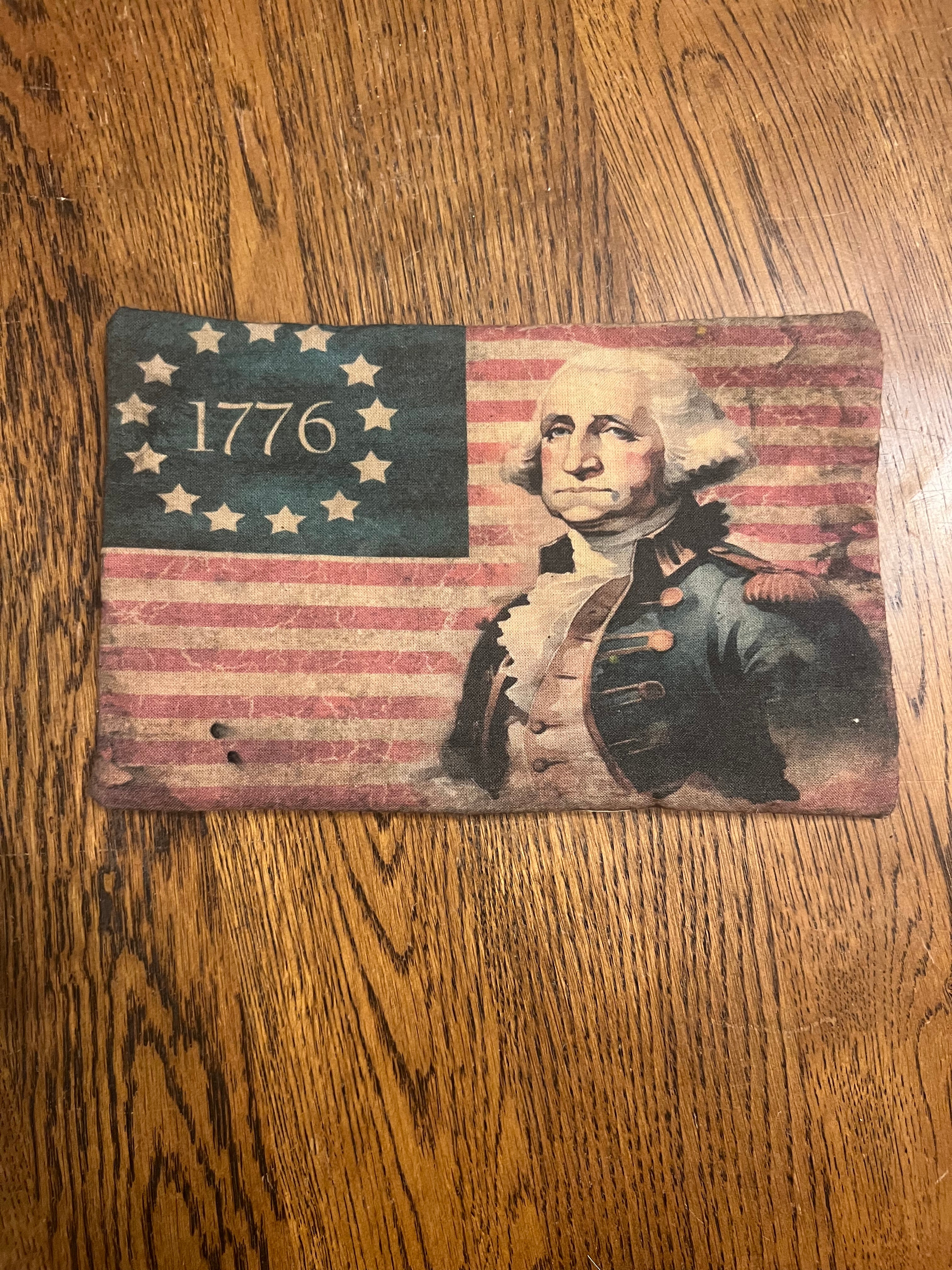 Primitive Americana pillow tuck
