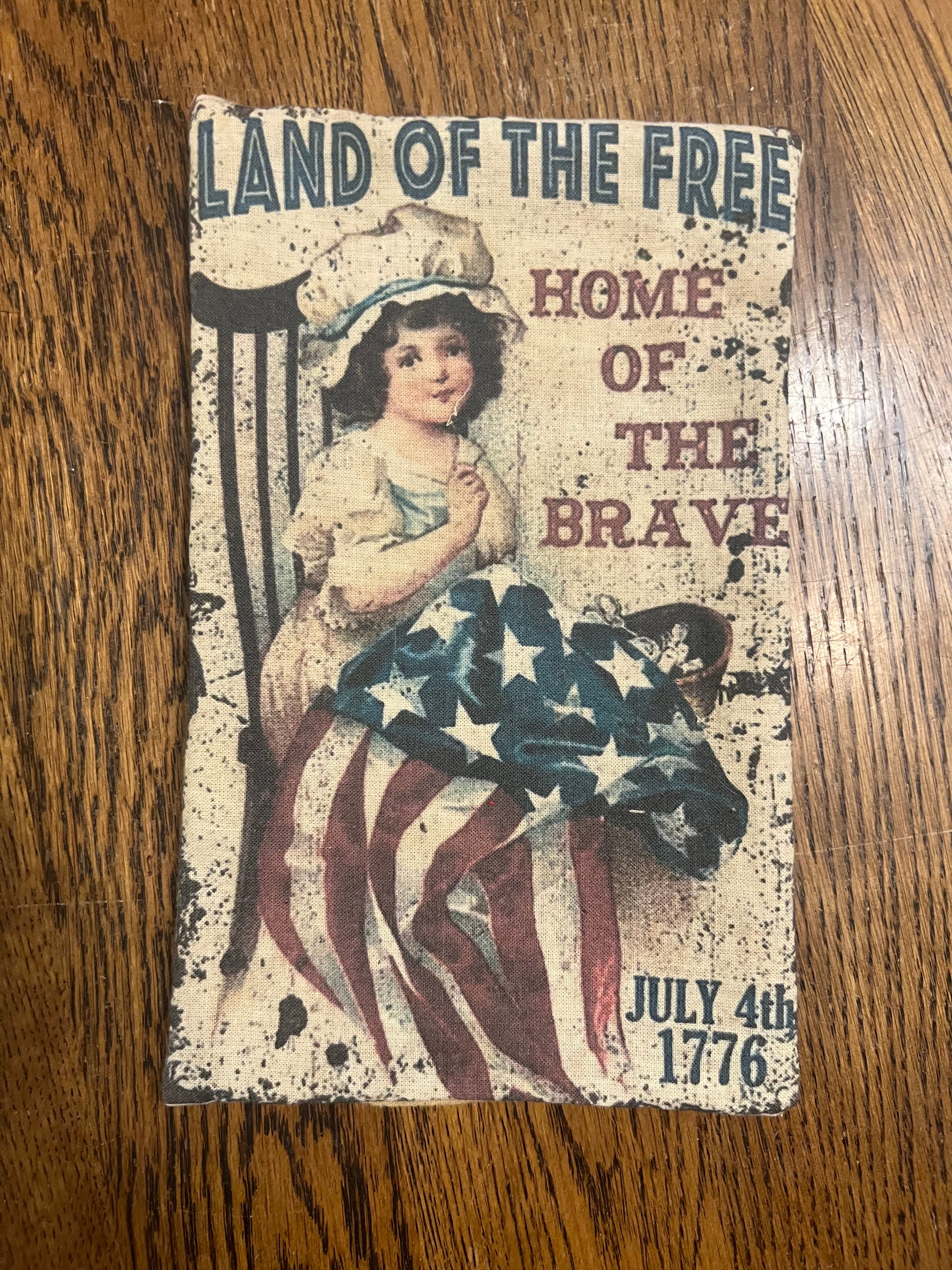 Primitive Americana pillow tuck