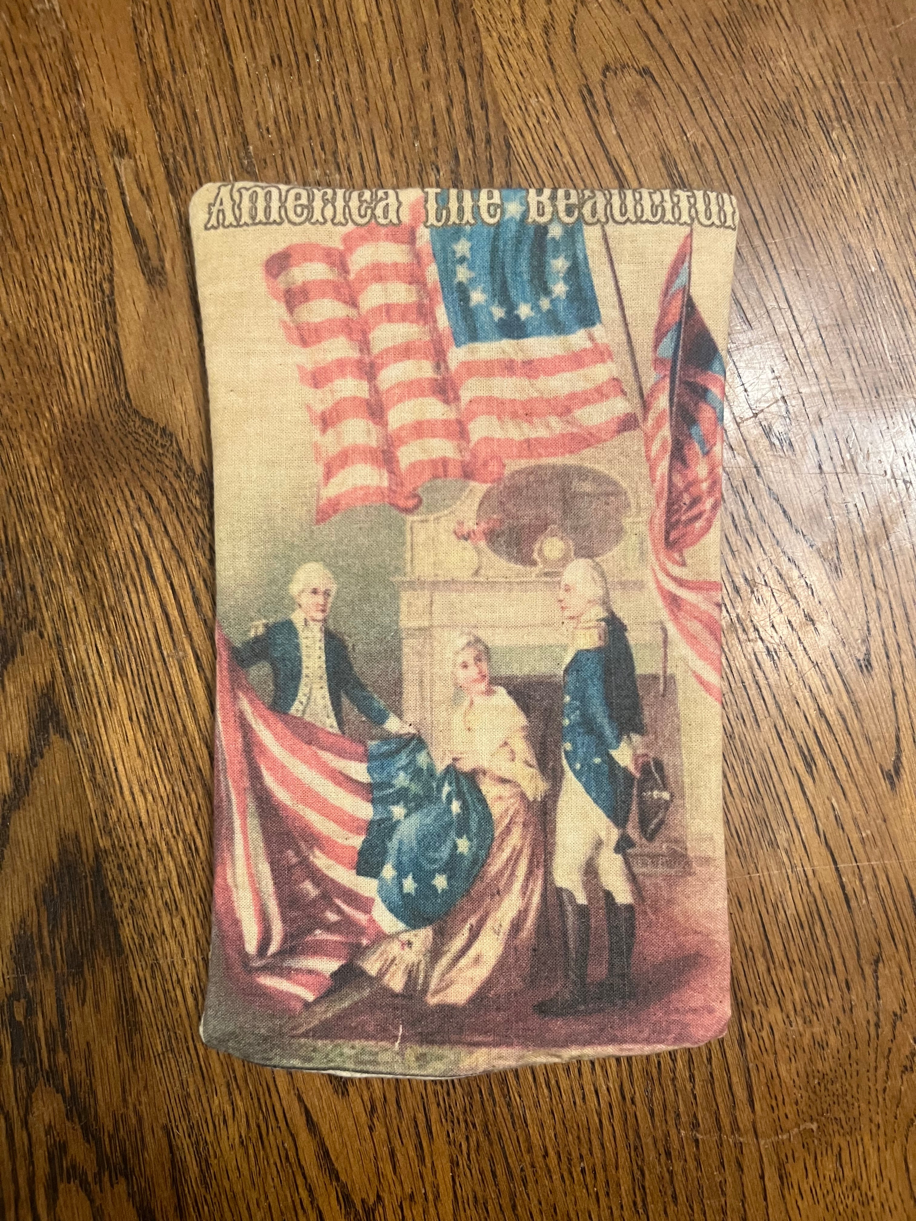 Primitive Americana pillow tuck