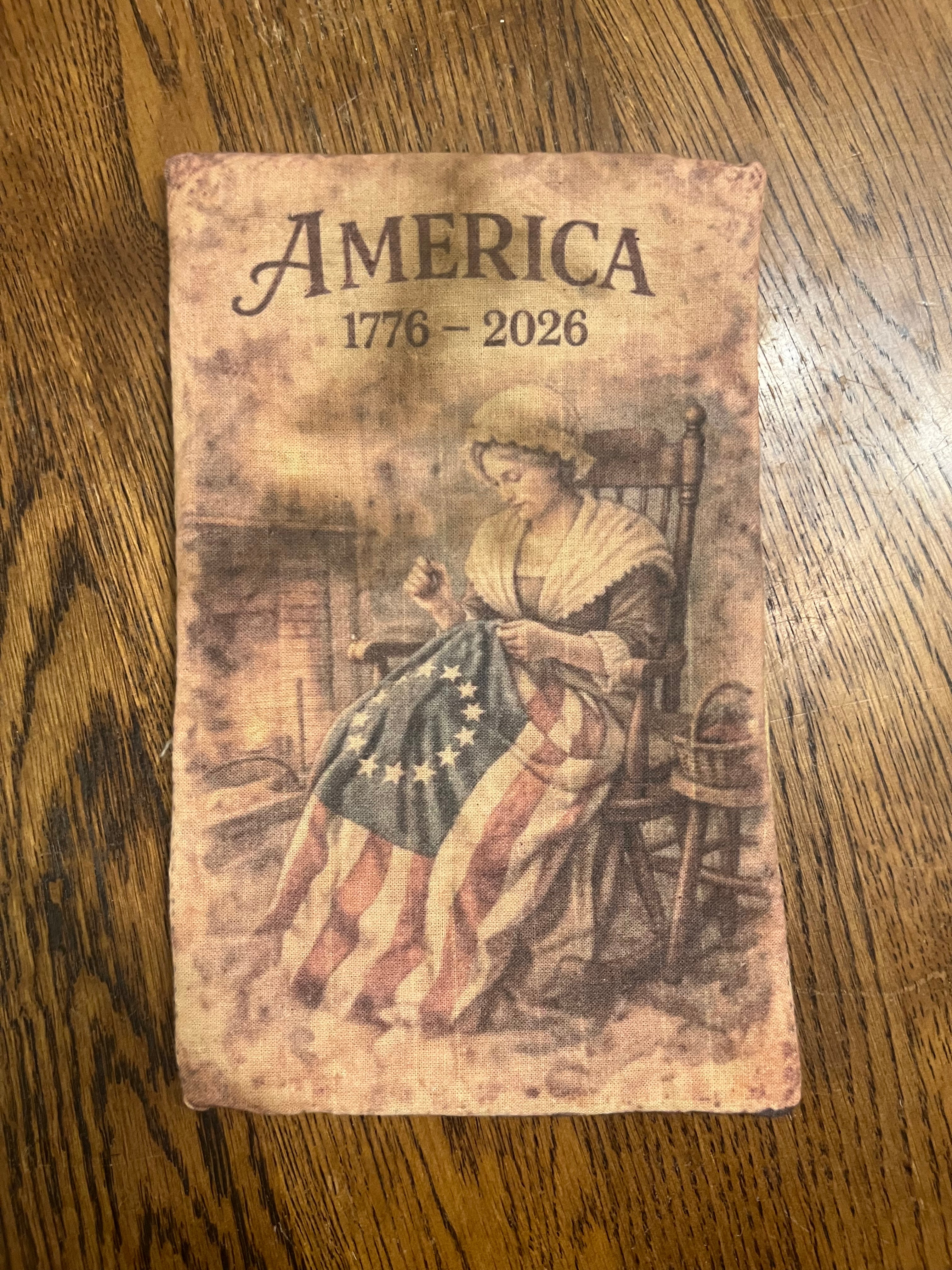 Primitive Americana pillow tuck