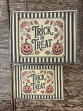 Primitive hand made FALL Large dyed flags, set of 4