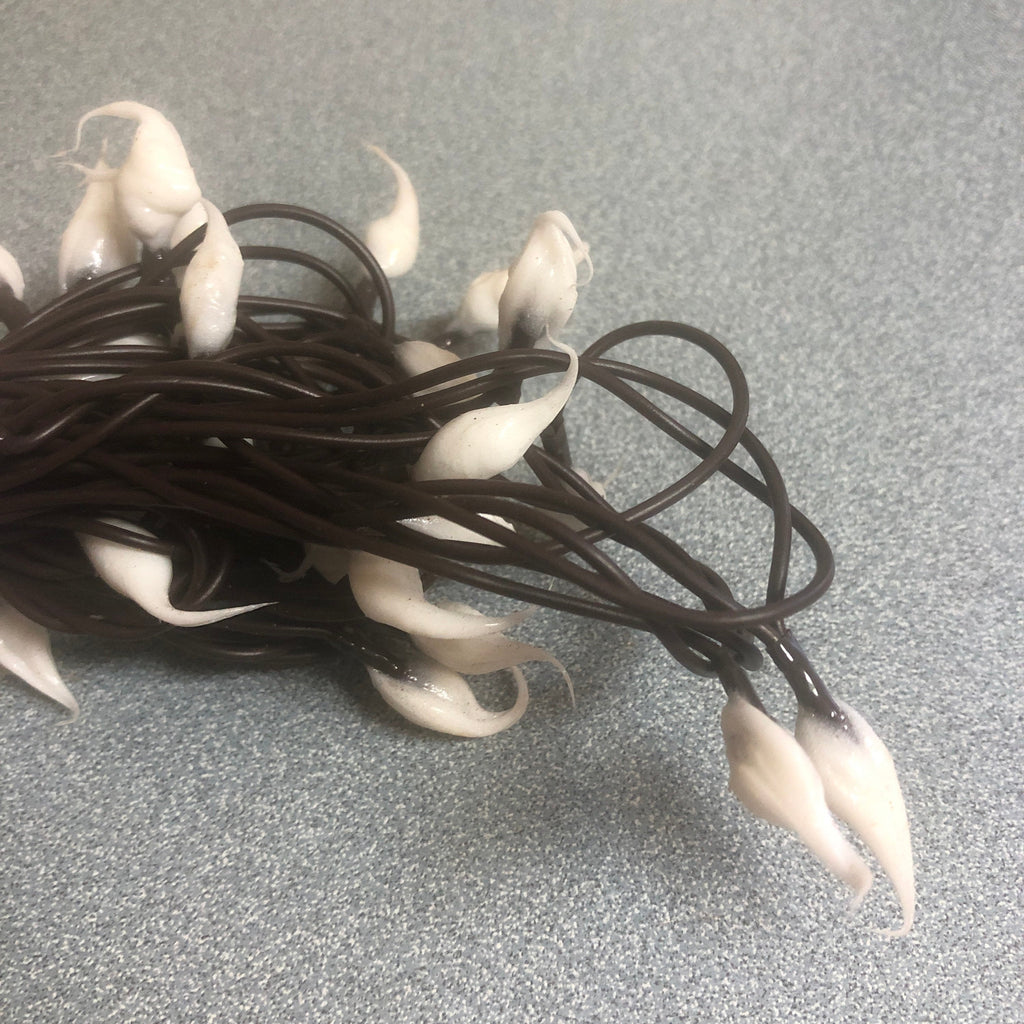 Electric hand dipped rice lights “creamy white"