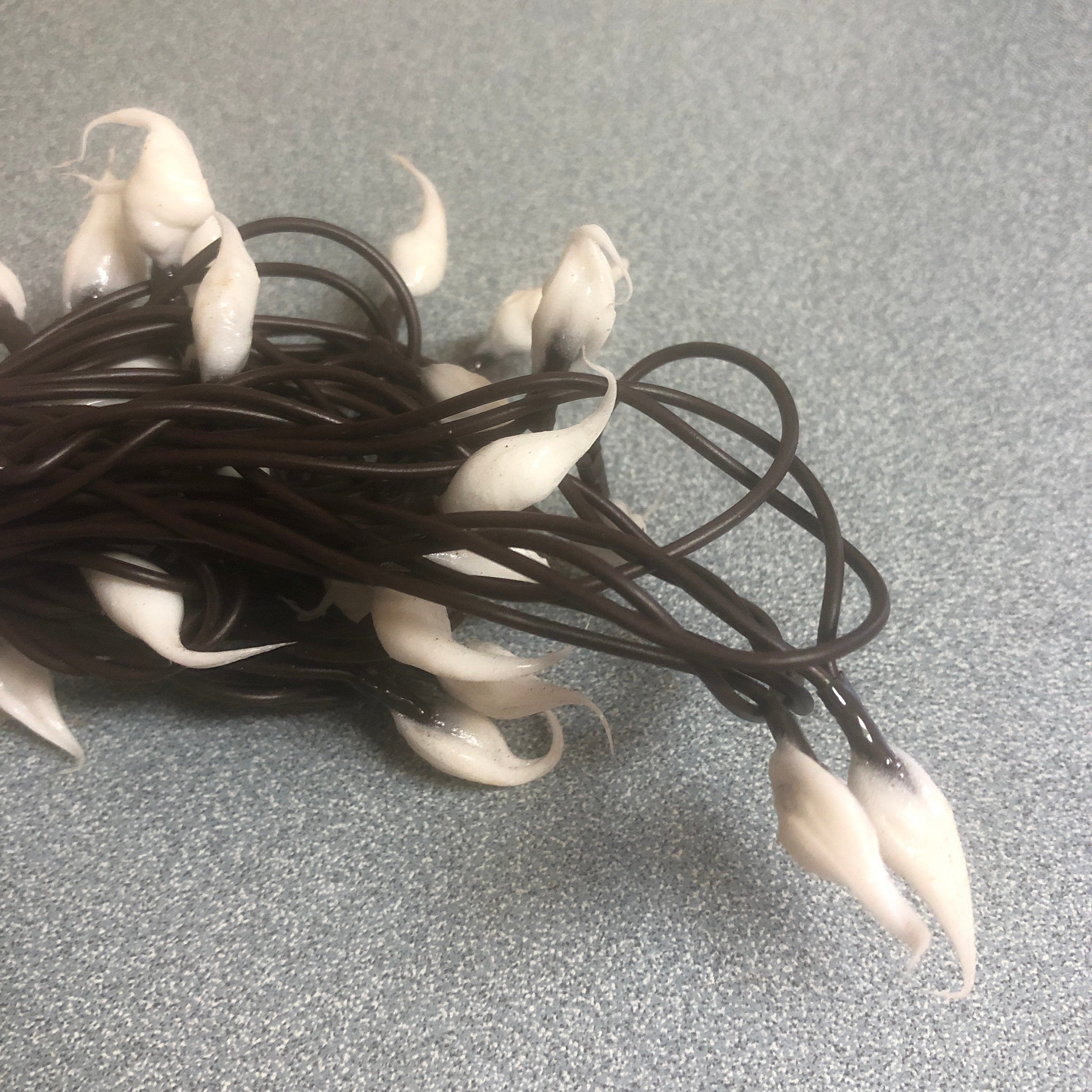 Electric hand dipped rice lights “creamy white"