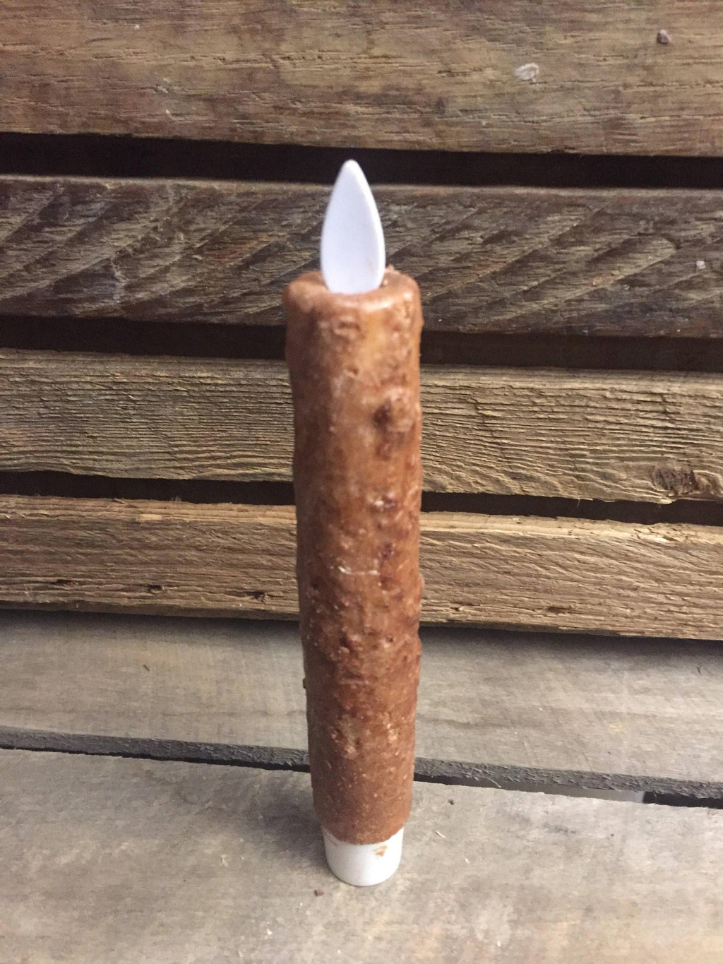 6" Moving flame battery operated timer taper
