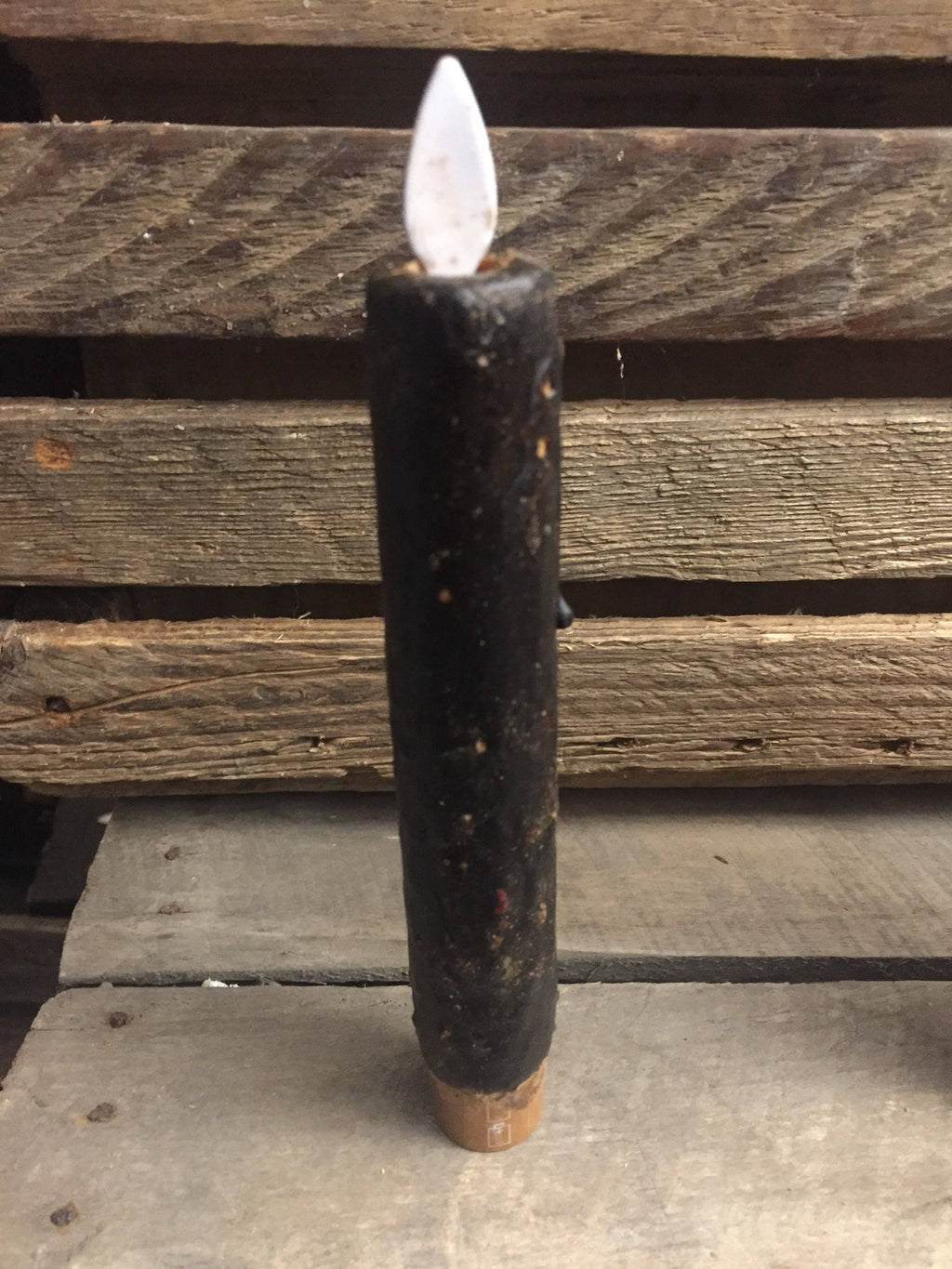6" Moving flame battery operated timer taper