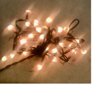 Electric hand dipped rice light “sand”