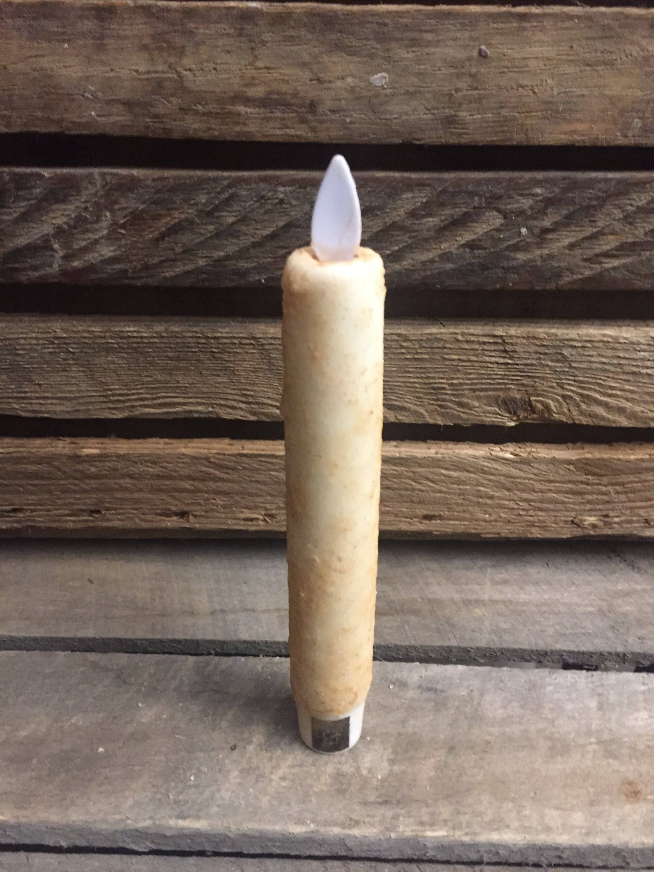 6" Moving flame battery operated timer taper