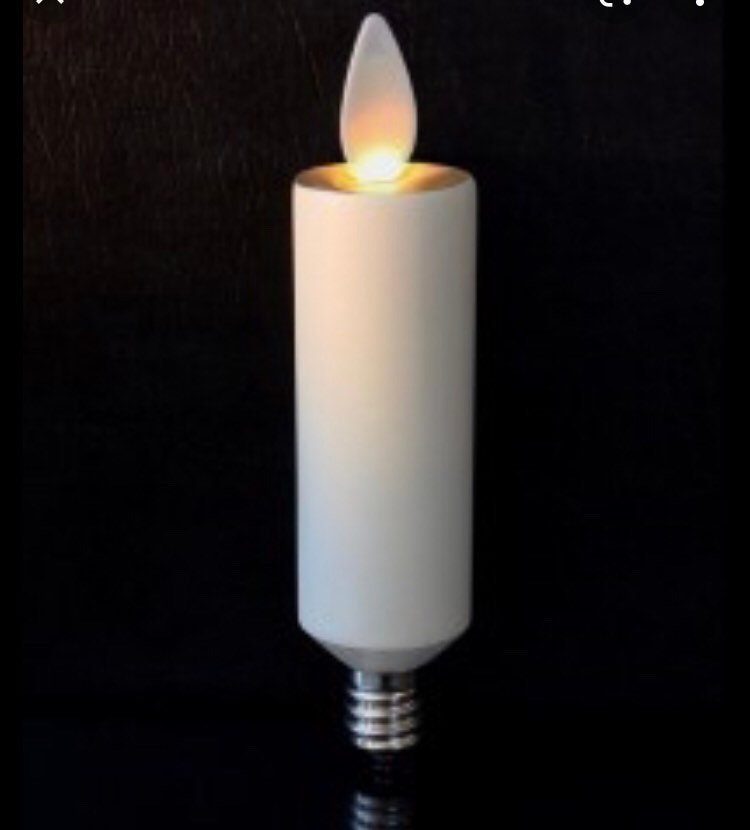 4" Moving flame electric bulb