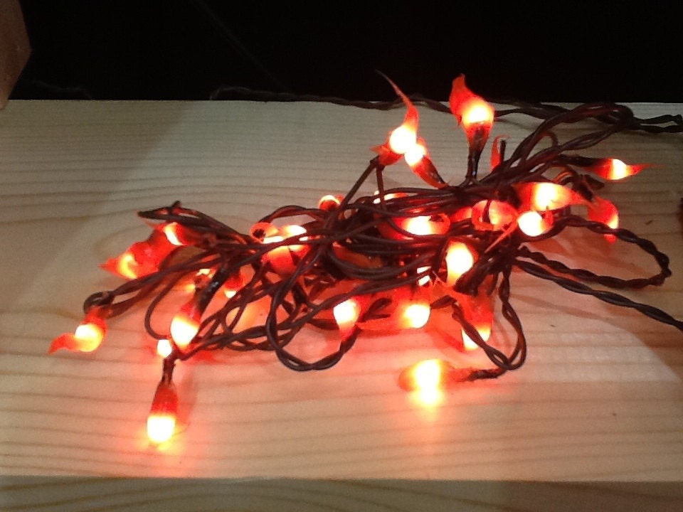 Electric hand dipped rice lights “pumpkin”