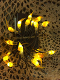 Battery operated timer hand dipped rice lights “sunflower”